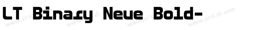 LT Binary Neue Bold字体转换